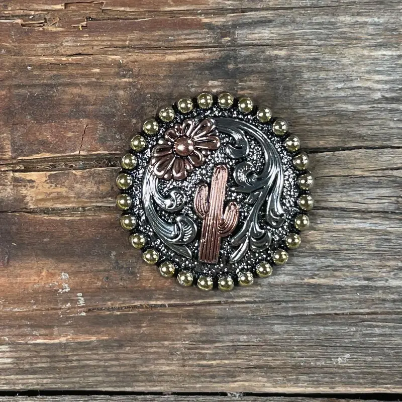 Cactus And Flower Concho 1.5" W219l 1
