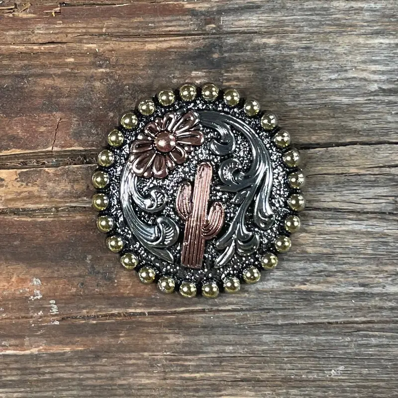 Cactus And Flower Western Concho W219 2