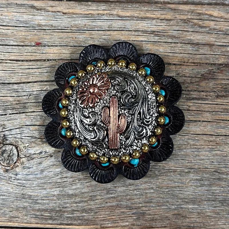 Cactus And Flower Western Concho W219 6