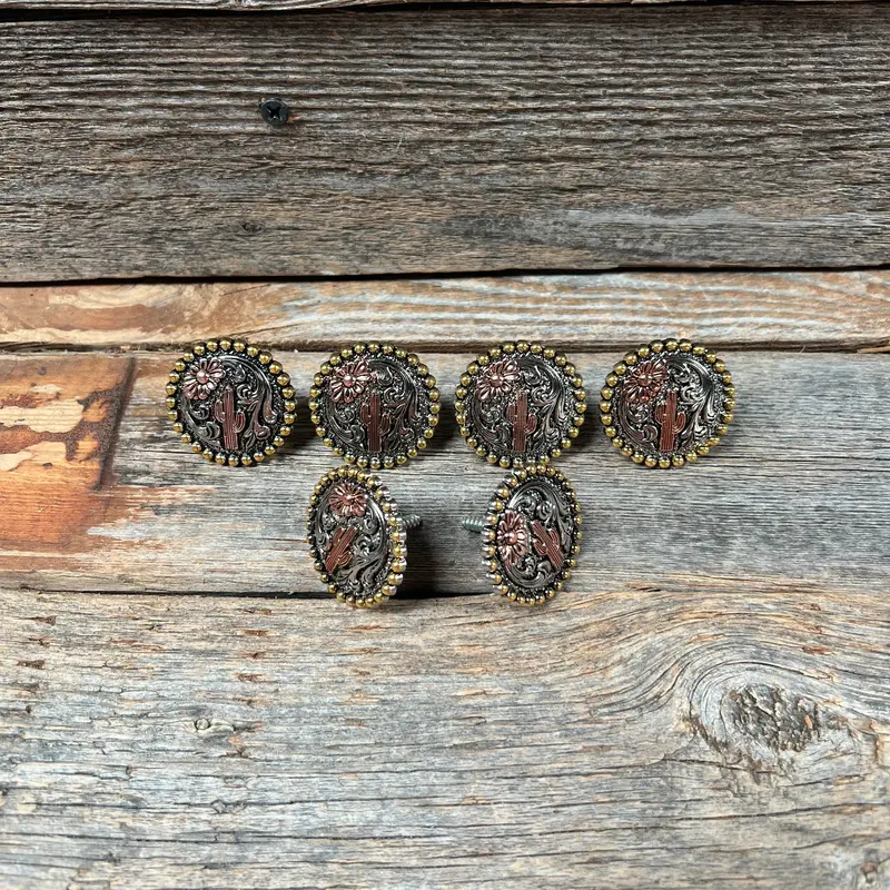 Cactus And Flower Western Concho W219 6