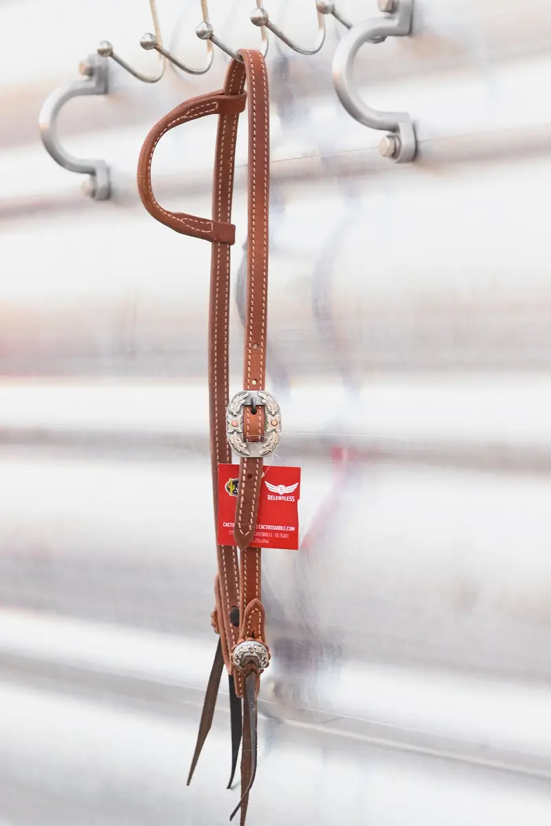 Cactus Saddlery Trevor Brazile Rolled Single Ear Headstall 1