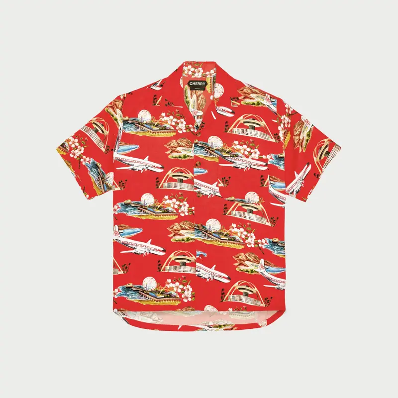 California Vacation Shirt (Red) 1