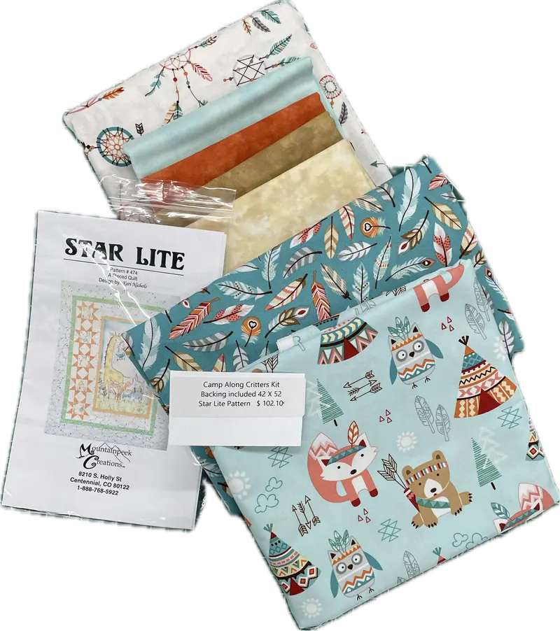 Camp Along Critters Kit  Star Lite Pattern 1