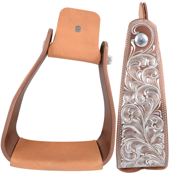 Cashel Engraved Slanted Stirrups 1