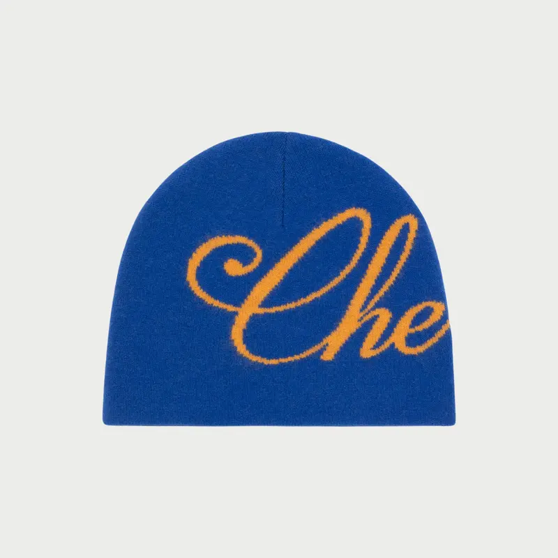Cashmere Skull Cap Beanie (Blue) 1