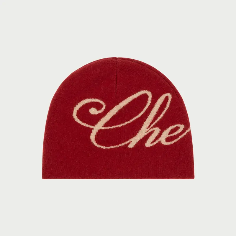 Cashmere Skull Cap Beanie (Red) 1