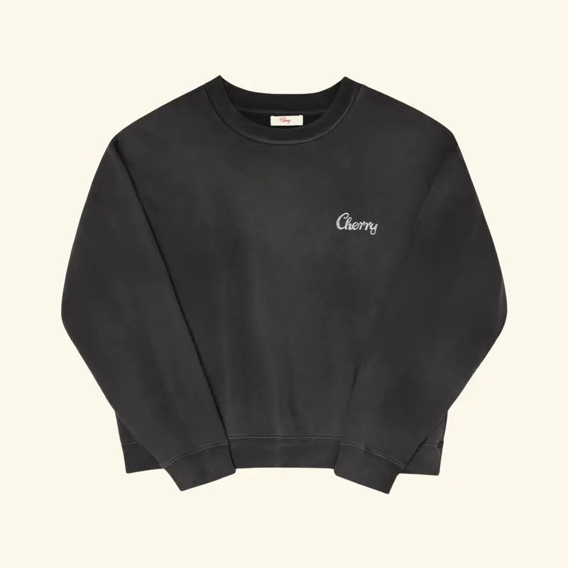Chainstitch Logo Crewneck (Vintage Black) 1