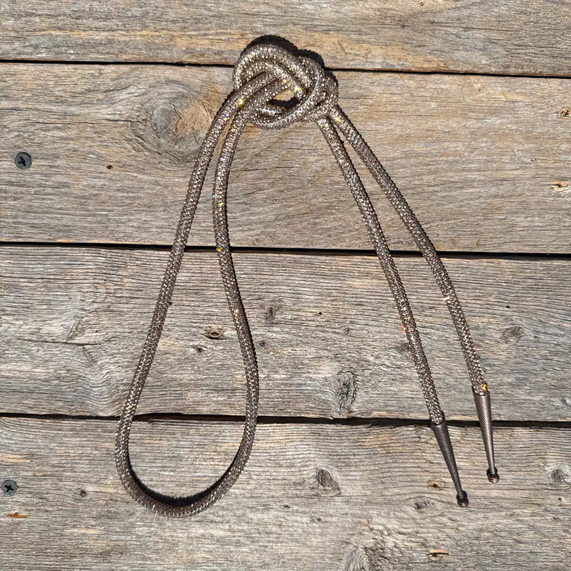 Champagne Rhinestone Western Bolo Tie #Bt116 1