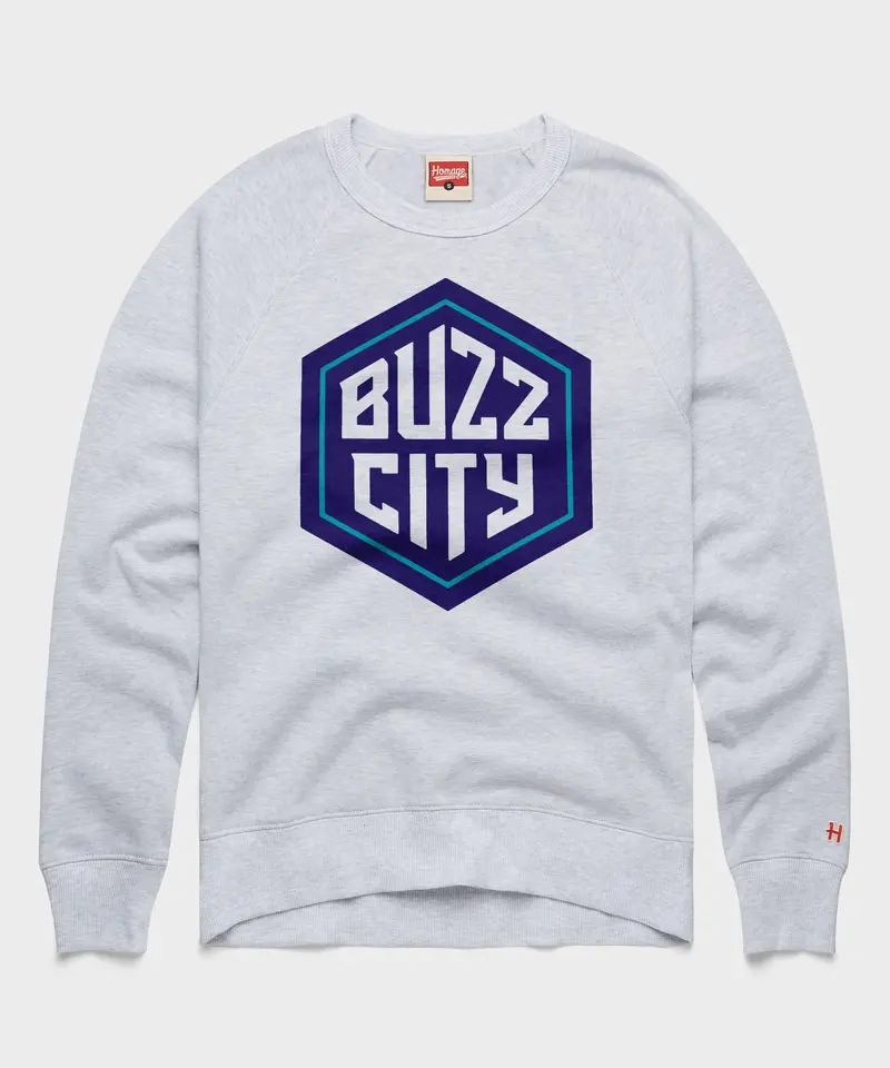 Charlotte Hornets Buzz City Crewneck 1