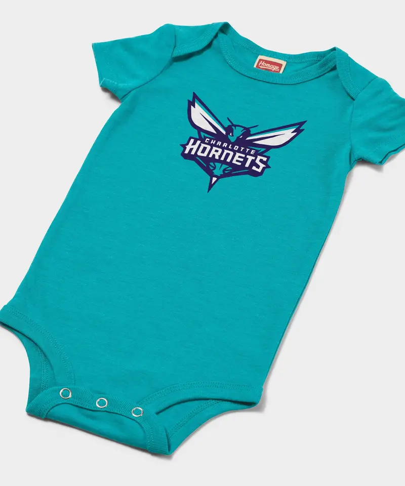 Charlotte Hornets Logo Baby One Piece 2