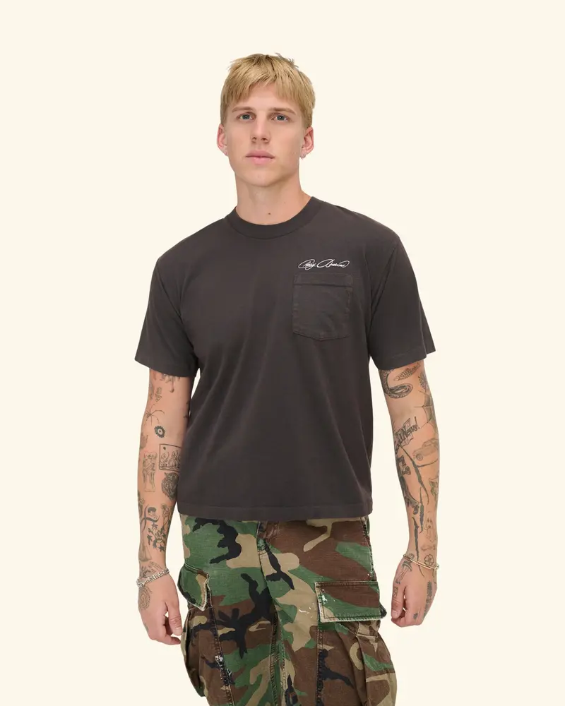 Cherry American Pocket T-Shirt (Vintage Black) 3