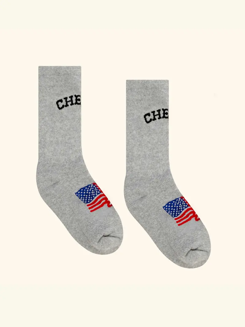 Cherry American Socks (Heather Gray) 1