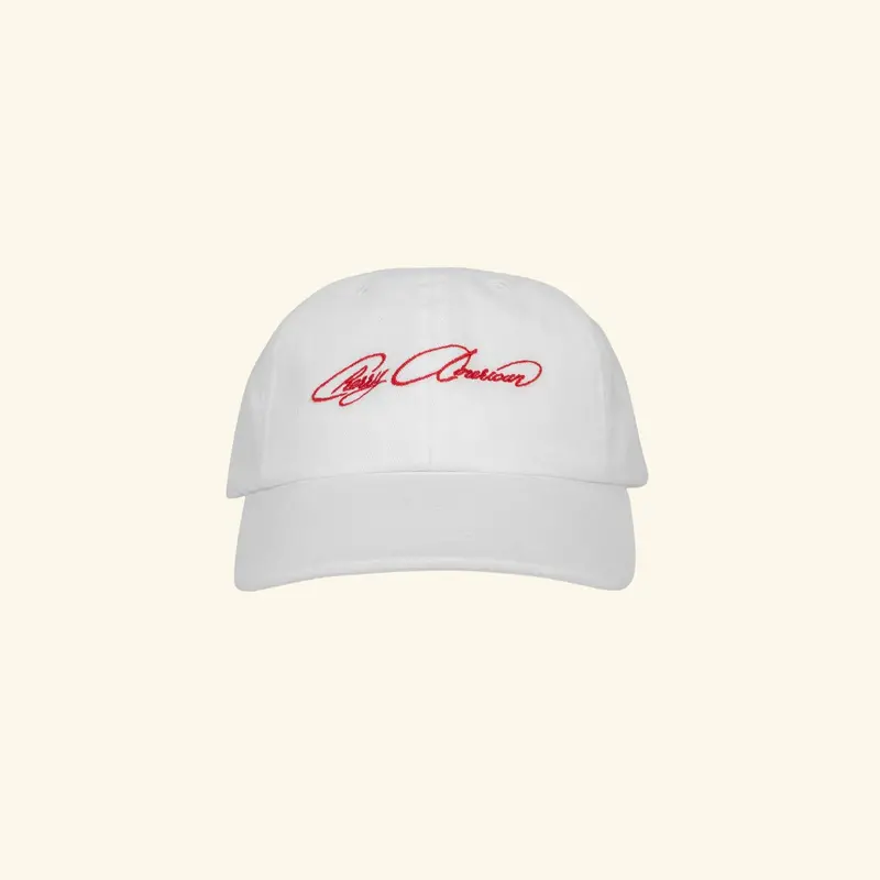Cherry American Unstructured Hat (White) 1