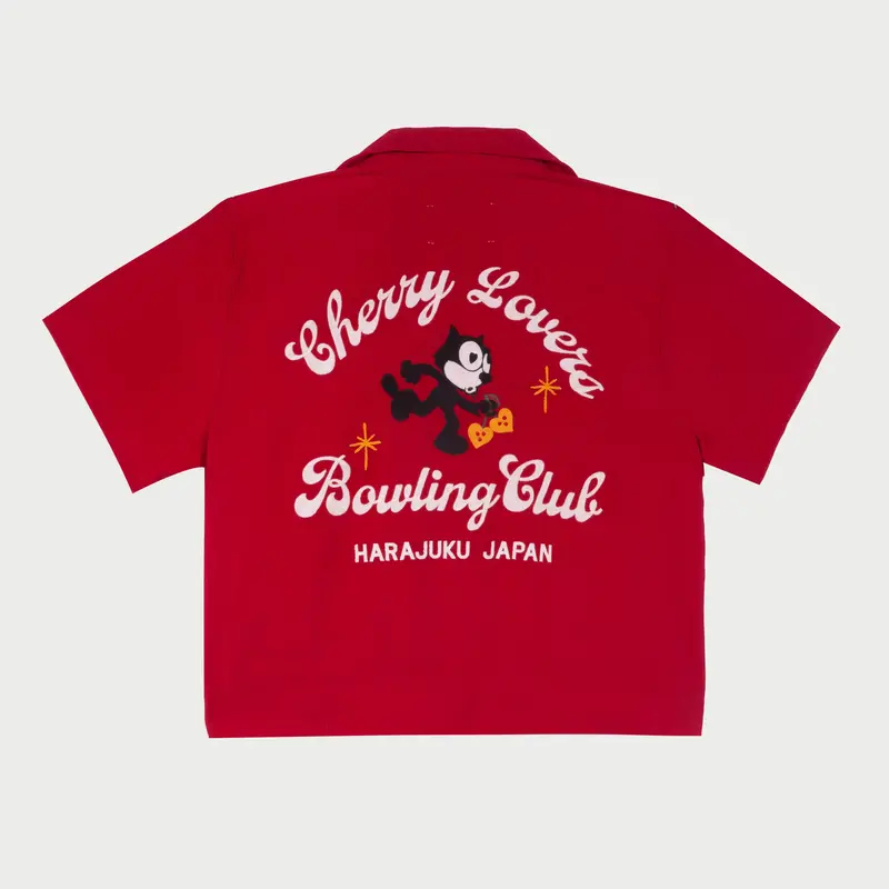 Cherry Lovers Women's Bowling Shirt (Cardinal) 1