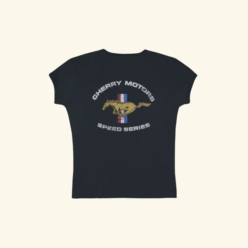 Cherry Motors Scoop Baby Tee 1
