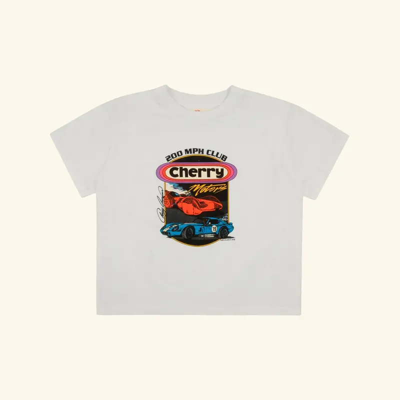 Cherry Motors Women's Boxy Tee (Vintage White) 1
