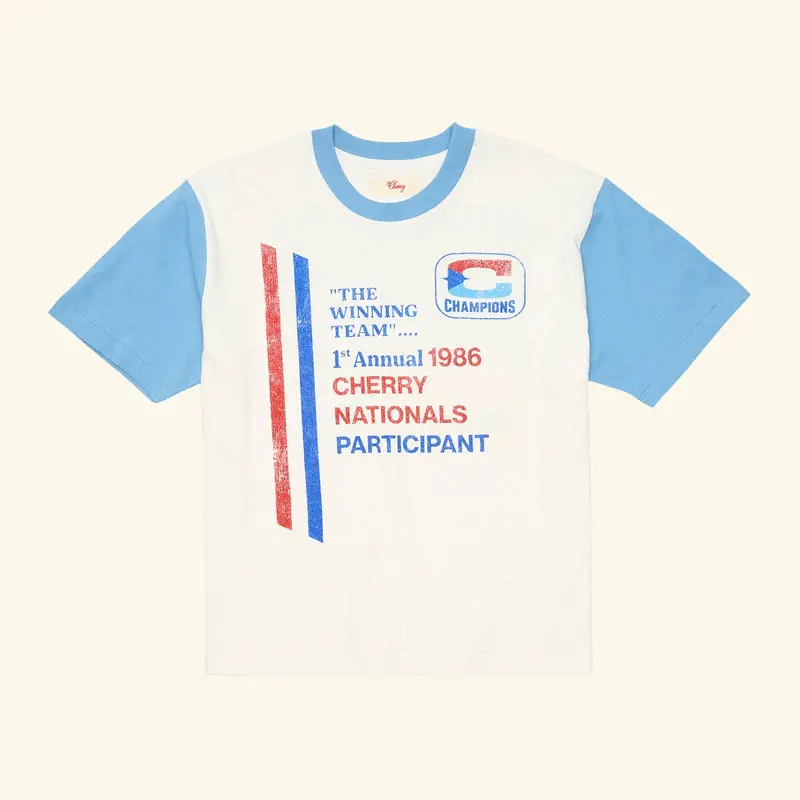 Cherry Nationals Boxy Tee (White/Blue) 1
