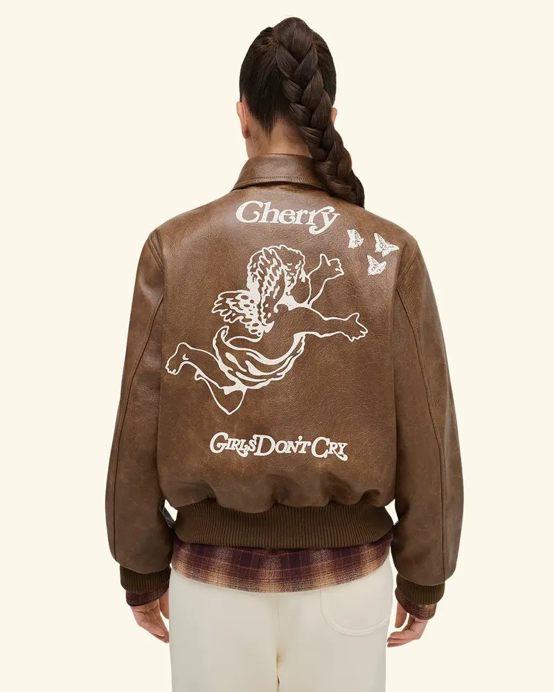 Cherry X Gdc Angel Leather Flight Jacket 5