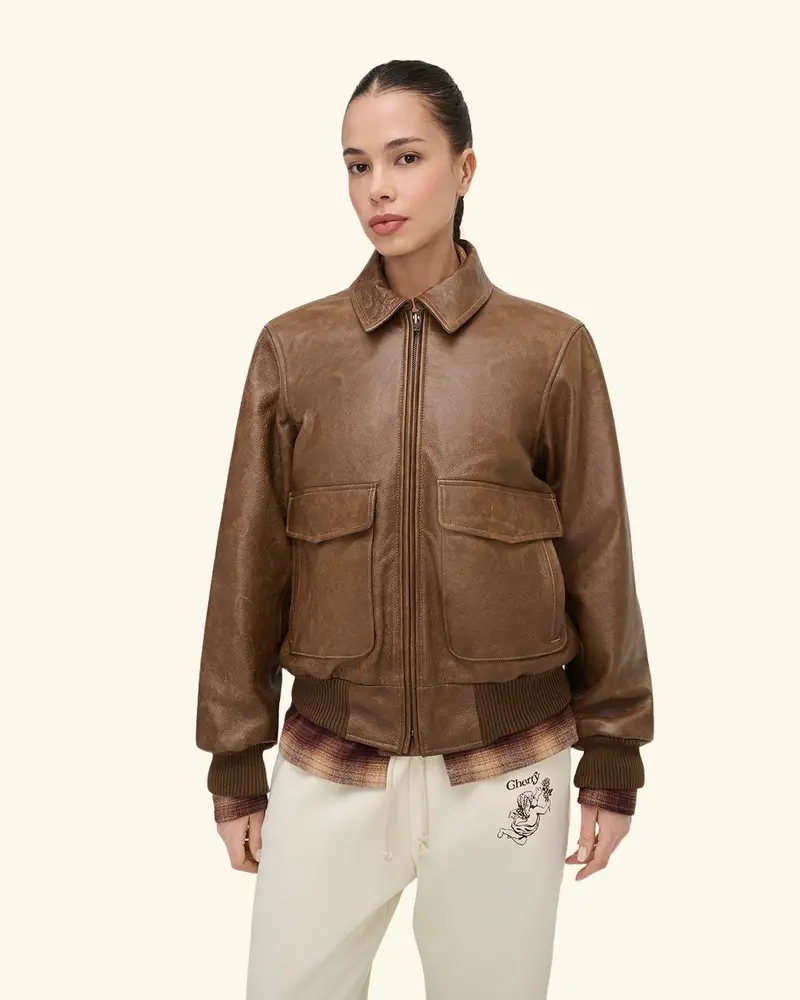 Cherry X Gdc Angel Leather Flight Jacket 6
