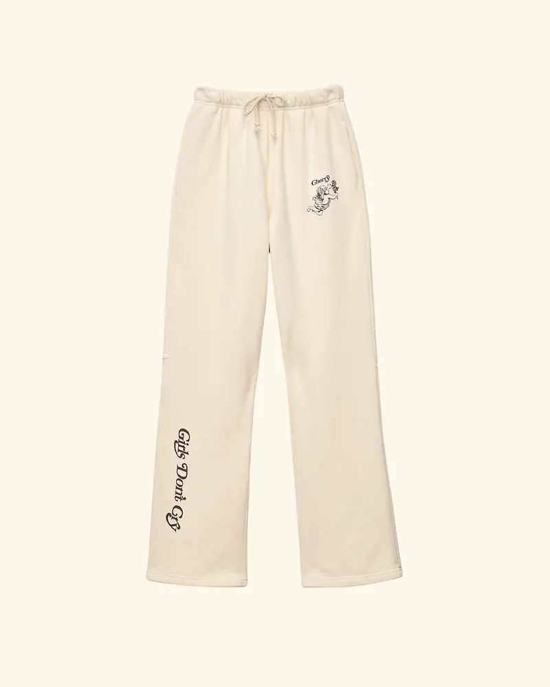 Cherry X Gdc Angel Men's Sweatpants (Cream) 1