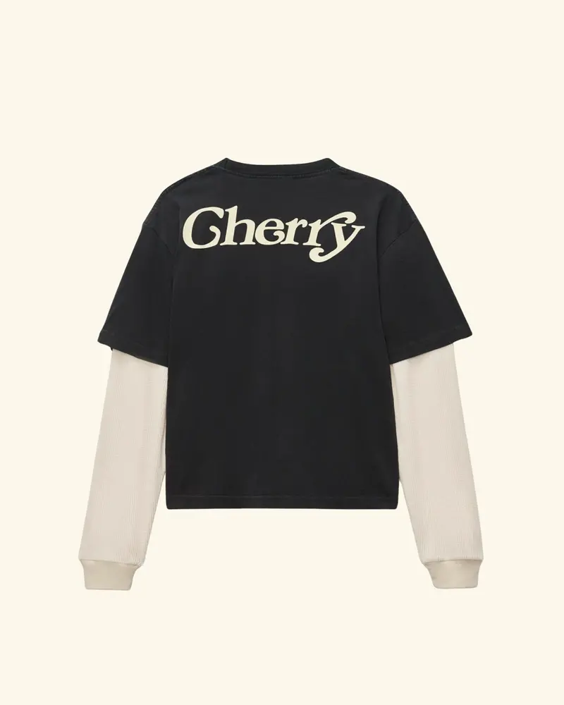 Cherry X Gdc Boxy Pocket Thermal L/S (Black) 2