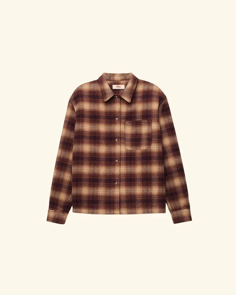 Cherry X Gdc Western Flannel Shirt (Brown) 1