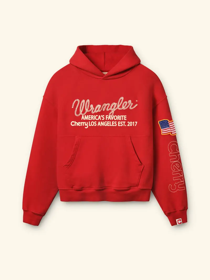 Cherry X Wrangler Hoodie (Red) 1