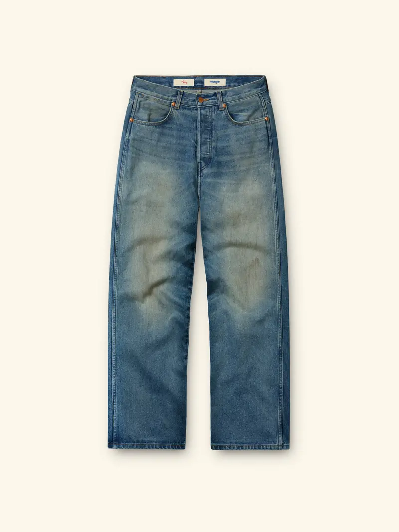 Cherry X Wrangler Wide Leg 5 Pocket Denim 1