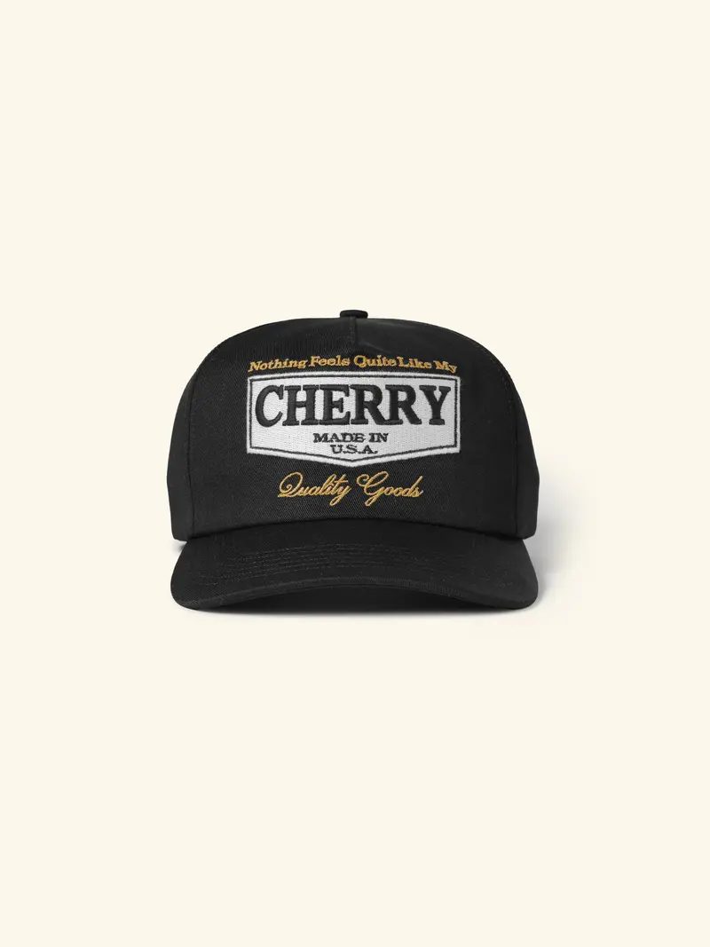 Chevron 5 Panel Hat (Black) 1