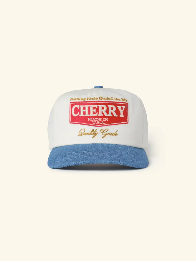 Chevron 5 Panel Hat (Denim) 1