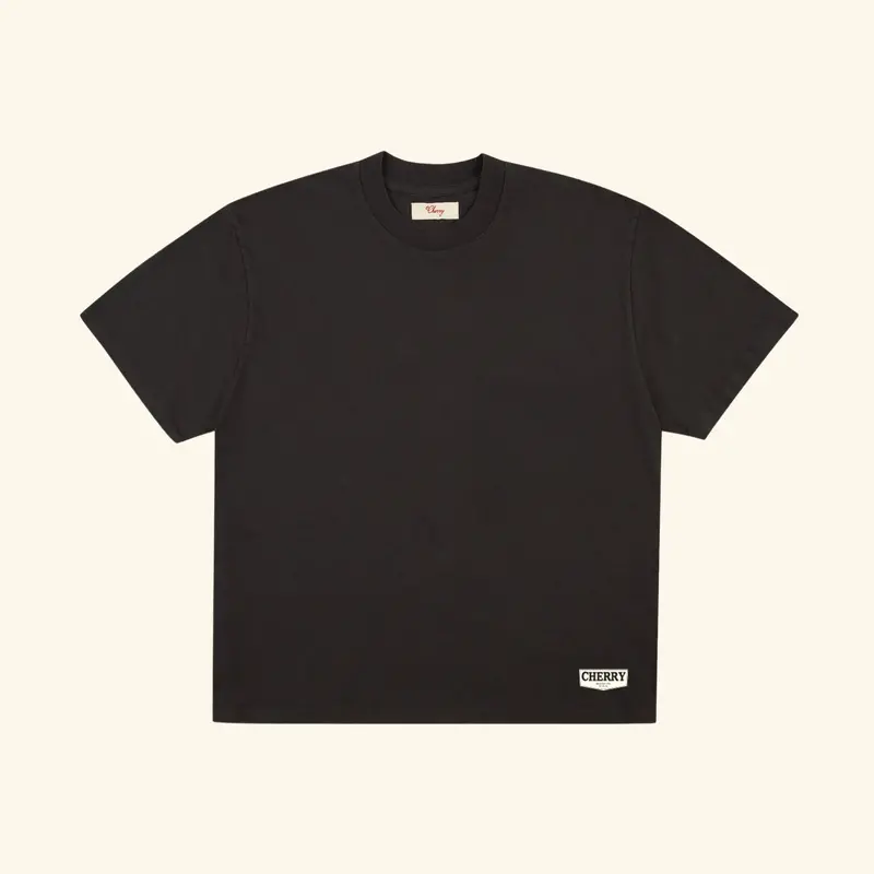Chevron Boxy T-Shirt (Vintage Black) 1