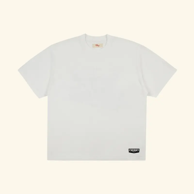 Chevron Boxy T-Shirt (Vintage White) 1