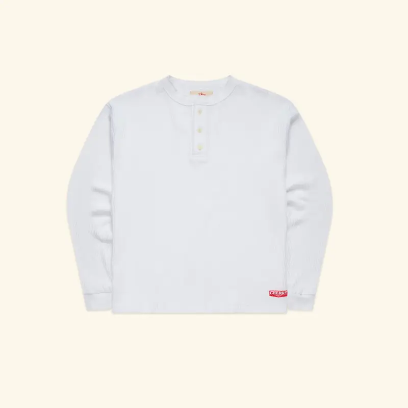 Chevron Classic Henley Thermal (Optic White) 1