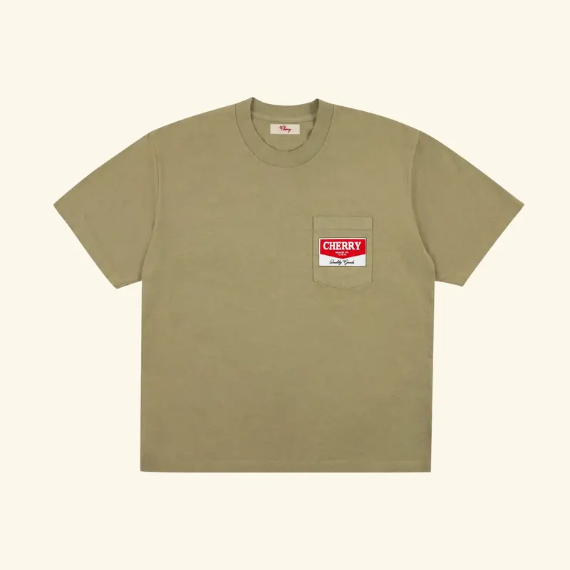 Chevron Distressed Pocket T-Shirt (Cactus) 1