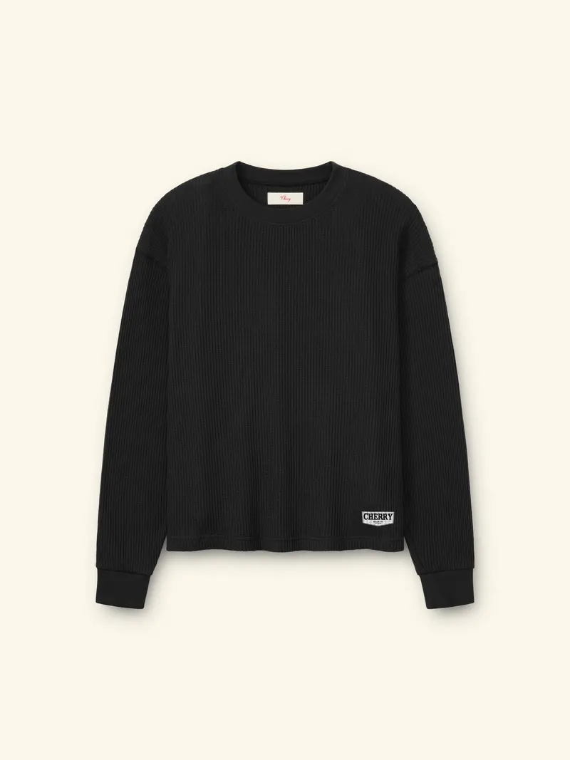 Chevron Logo Longsleeve Thermal (Black) 1