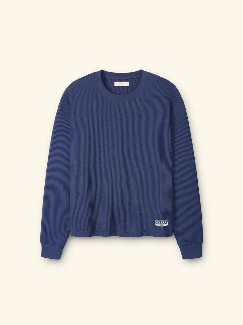 Chevron Logo Longsleeve Thermal (Navy) 1