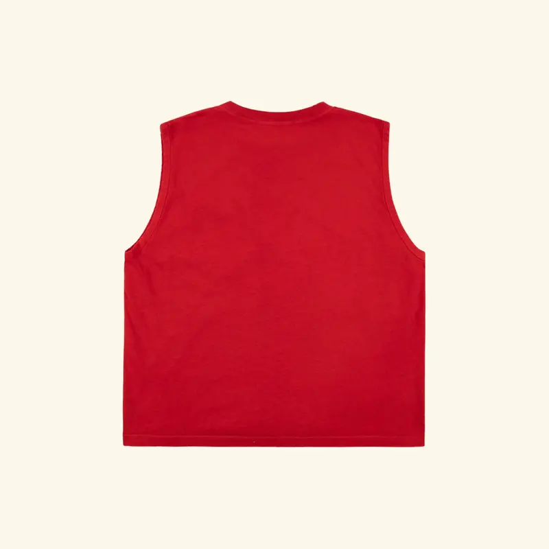Chevron Logo Pocket Running Shirt (Cherry Red) 2