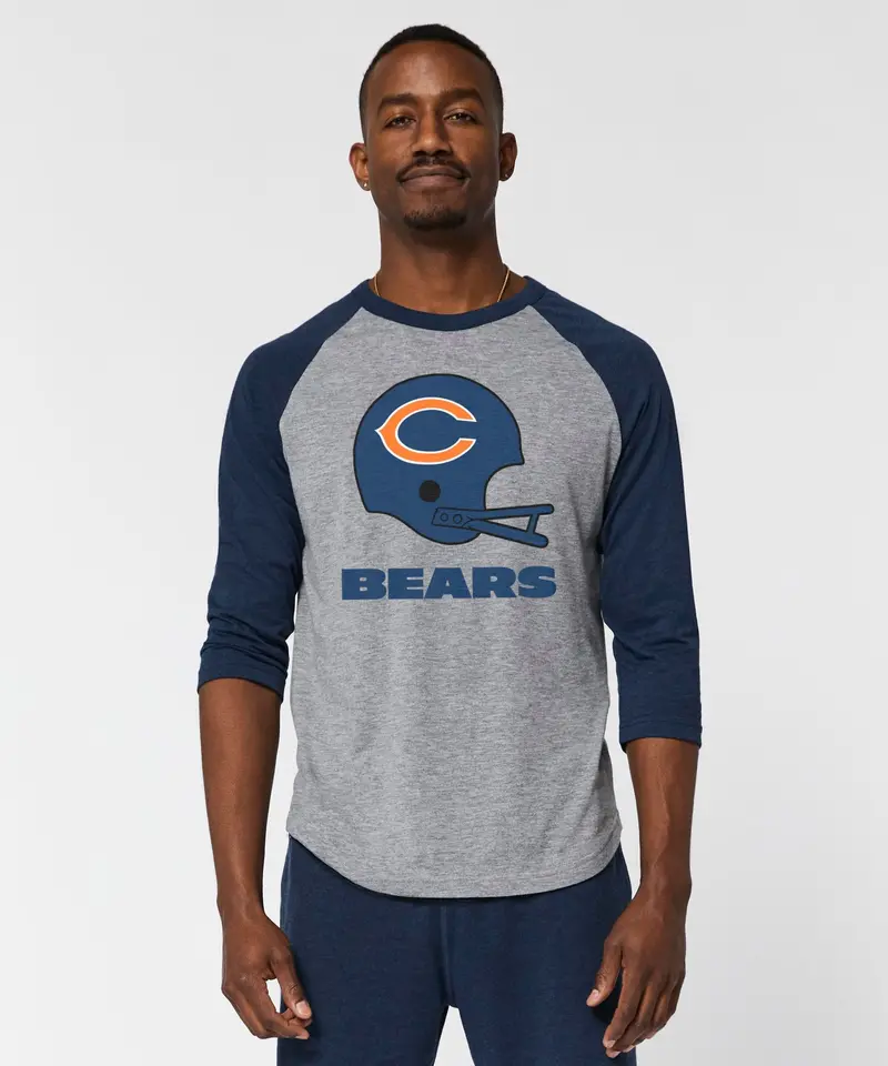 Chicago Bears Big Helmet Raglan 3