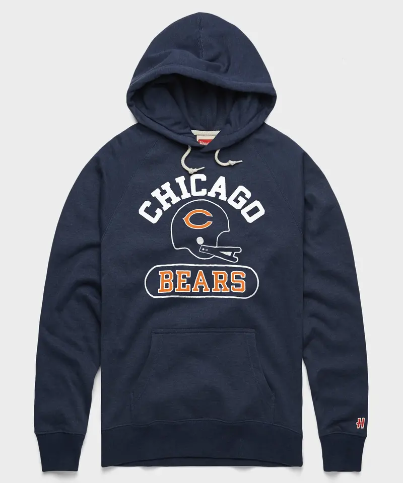 Chicago Bears Throwback Helmet Hoodie 1