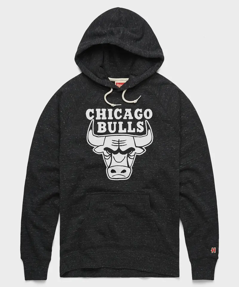 Chicago Bulls Blacktop Logo Hoodie 1