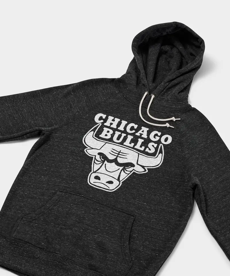 Chicago Bulls Blacktop Logo Hoodie 2