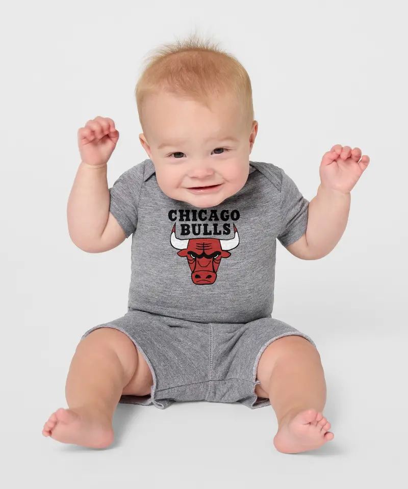 Chicago Bulls Logo Baby One Piece 3