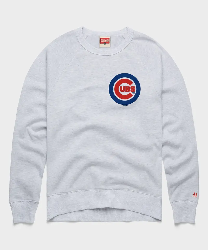 Chicago Cubs Jersey Logo '79 Crewneck 1