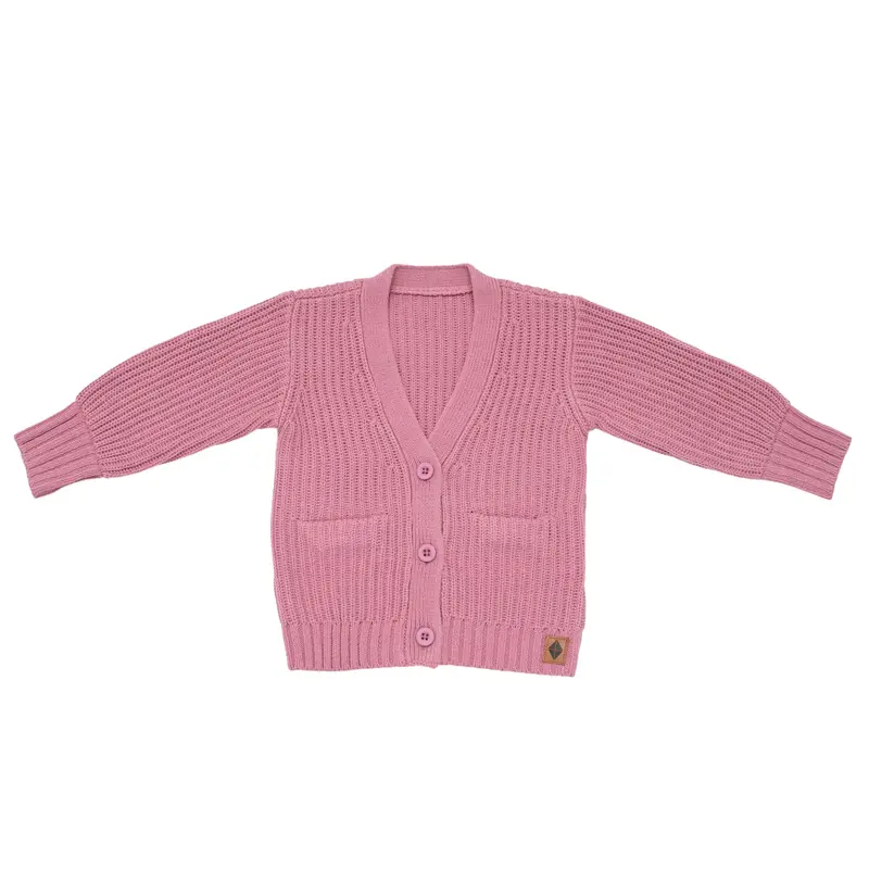 Chunky Knit Oversized Cardigan In Apple Blossom 2