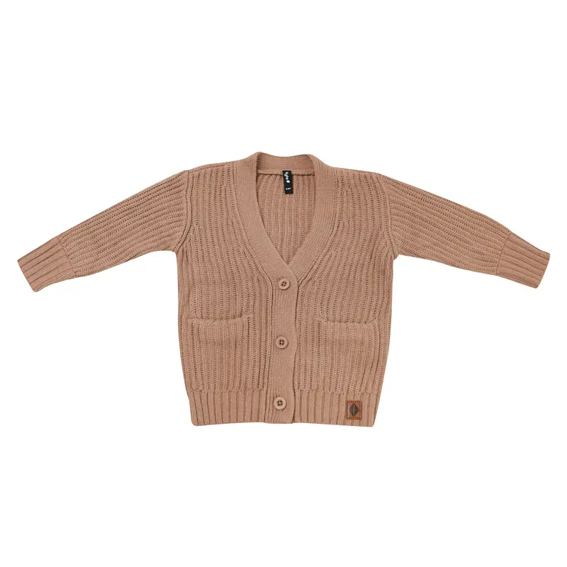 Chunky Knit Oversized Cardigan In Latte 4
