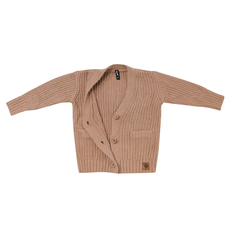 Chunky Knit Oversized Cardigan In Latte 5