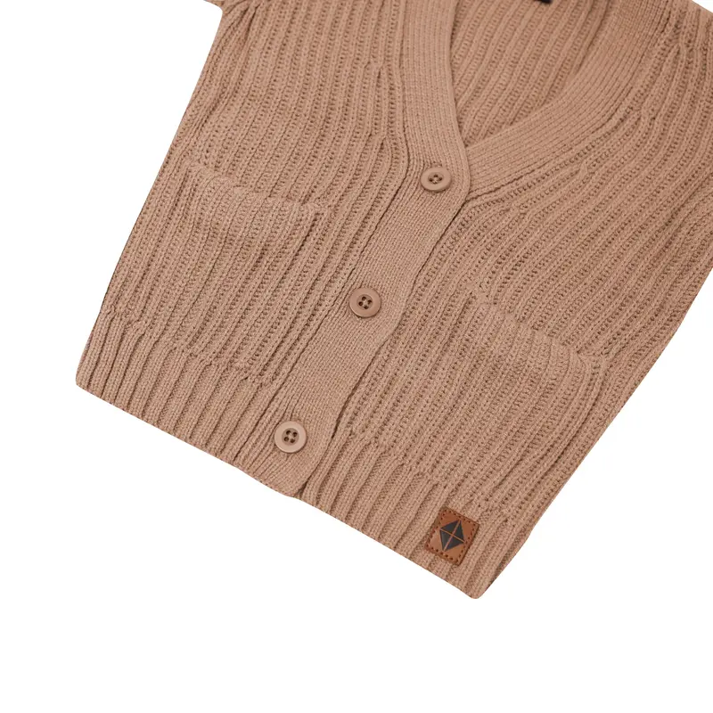 Chunky Knit Oversized Cardigan In Latte 6