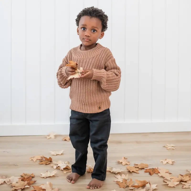 Chunky Knit Sweater In Latte 1