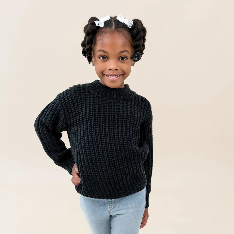 Chunky Knit Sweater In Midnight 1