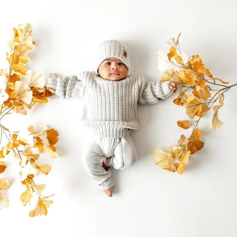 Chunky Knit Sweater In Oat 1